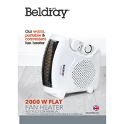 Beldray EH0569 2000 W Flat Fan Heater manual cover