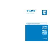 Yamaha MZ175, MZ200, MZ250, MZ300, MZ360 manual cover