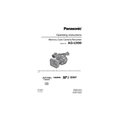 Panasonic AG-UX90 manual cover