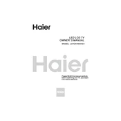 Haier LE42A6500GA manual cover