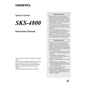 Onkyo SKS 4800 manual cover