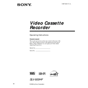 Sony SLV-669HF manual cover