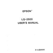 Epson LQ-2500 manual cover