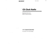 Sony ICF-CD820 manual cover