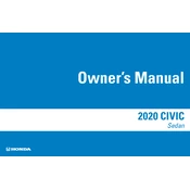 Honda Civic Sedan 2020 manual cover