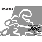 Yamaha CY50M Jog 2000 manual cover