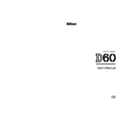 Nikon D60 manual cover