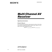 Sony STR-DG810 manual cover