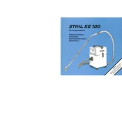 Stihl SE 100 manual cover