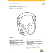 Behringer HPM1100 manual cover