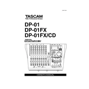 Tascam DP-01 manual cover