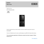 Sony NW-E393 manual cover