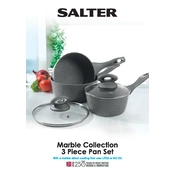 Salter BW02986G Marble 3 Piece Pan Set manual cover