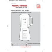 Morphy Richards 403010 Total Control manual cover