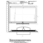 Sony KDL-40EX710 manual cover