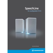 Sennheiser SL Loudspeaker 52A manual cover