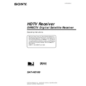 Sony SAT-HD100 manual cover