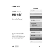 Onkyo BR 925 manual cover