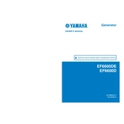 Yamaha EF6600DE, EF6600D manual cover