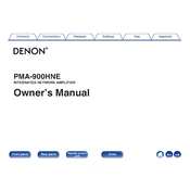 Denon PMA-900HNE manual cover