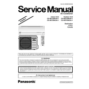 Panasonic CS-XE12SKUA-1, CS-XE15SKUA-1 manual cover