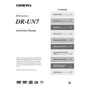 Onkyo DR UN7 manual cover