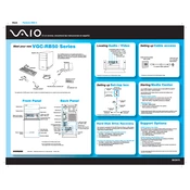 Sony VGC-RB51P manual cover