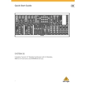 Behringer System 35 manual cover