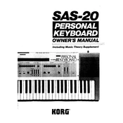 KORG SAS-20 manual cover