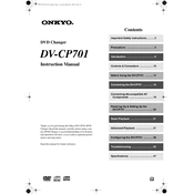 Onkyo DV CP701 manual cover