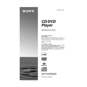 Sony DVP-NC555ES manual cover