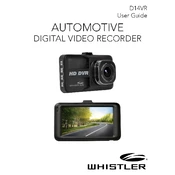 Whistler D14VR Automotive Digital Video Recorder manual cover