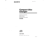 Sony CDX-605 manual cover