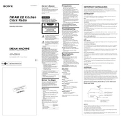 Sony ICF-CD513 manual cover