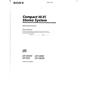 Sony LBT-DR3 manual cover