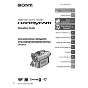 Sony DCR-DVD92 manual cover