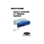 Linksys EG0801W Workgroup GigaSwitch manual cover