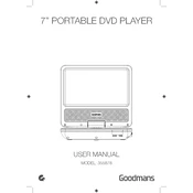 Goodmans B&M 7 Portable DVD Player 355878