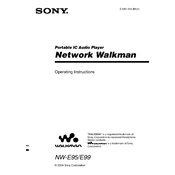 Sony NW-E95 manual cover