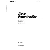 Sony TA-N220 manual cover