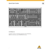 Behringer System 55 manual cover