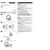 Sony MDR-MA500 manual cover