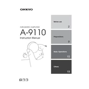 Onkyo A 9110 manual cover