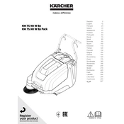 Karcher KM 75 40 W Bp Pack manual cover