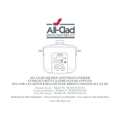 All Clad NC0013521002 4Qt Rice & Grain Cooker manual cover