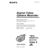 Sony DCR-TRV900 manual cover