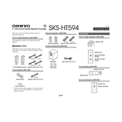 Onkyo SKS-HT594 manual cover