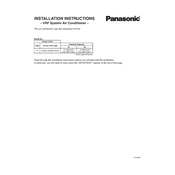 Panasonic Type Y2 VRF System manual cover