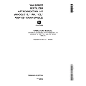 John Deere Van Brunt Fertilizer manual cover