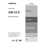 Onkyo DR S2.0 manual cover